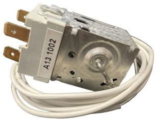 JCSPARES® - Termostato Temperatura 3 Contatti A131002 + Kit Montaggio per Frigorifero Congelatore Compatibile con Whirlpool Compatibile con Indesit