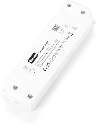 illuburg LED Trafo 12V Dimmbar Triac Flach 6W - 30W für LED Strip Lampe LED Netzteil Treiber Transformator Vorschaltgerät Driver