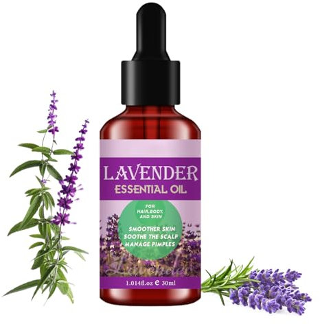 VARKAGE Lavendelöl - 100% Naturrein Bio Zertifiziertes Lebensmittel - Ätherische Öle für Diffusor - Duftöl Aromatherapie - Lavandula Angustifolia - Der Echte Lavendel