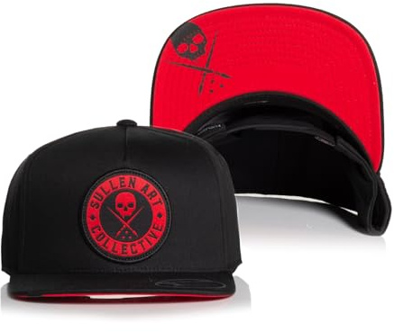 Sullen Clothing Snapback Cap BOH Flat Brim Basecap Mütze Kappe Totenkopf Skull