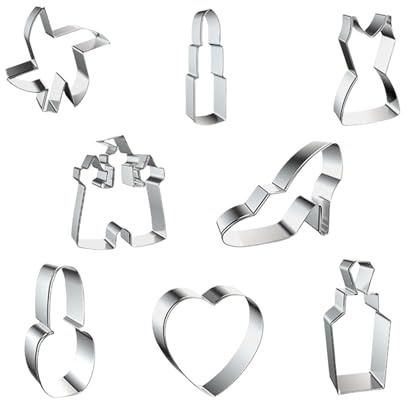 Juego de 16 moldes para vestidos de fiesta, molde de molino de viento, molde de acero inoxidable, apto para lavavajillas, para damas de, 16 piezas