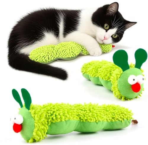 IKOPFLN 2 Stück katzenminze kissen,katzenspielzeug selbstbeschäftigung,Interaktives Katzenspielzeug,katzenminze spielzeug,Weiches und Langlebiges Spielzeug für Katzen für Die Katzen Zahnpflege