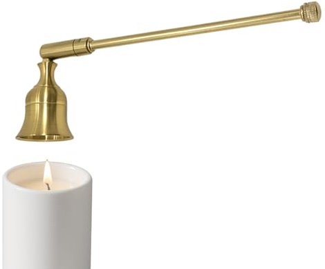 Genérico apagador de Vela | Decoración para el hogar de Metal con Mango Largo, para Apagar la de Fuego, para Mesa de Cena, Iglesia, Restaurante, salón, Dormitorio, Sala de SPA, mesita de Noche