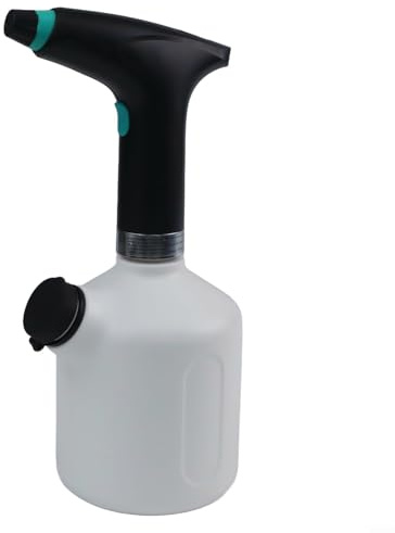 Zilimontt Pulvérisateur électrique de jardin pour nettoyage de voiture et entretien des plantes - Pulvérisateur à pression rechargeable par USB de 1 L avec buse réglable, brume fine et pulvérisation