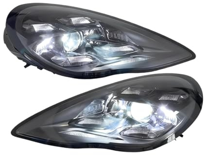 Par de faros delanteros mejorados, compatible con Porsche Panamera 970 2010-2013, accesorios Compatible with coche Plug and Play.