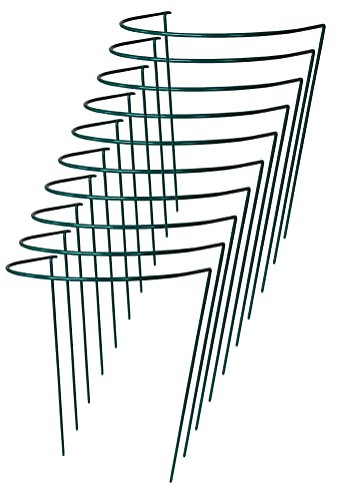Selections Garden Hoop Bow Plant Support Connecting Green Metal Hoops 35cm x 45cm - Pack of 10
