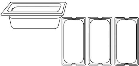Bac Gastronorm 1/3-3,2 L 32,5X17,5X10 Cm Silberfarben Rostfrei - 1 Un.
