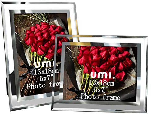 Glas Bilderrahmen 13x18 2er Set für Baby Fotos Familienfotos und Hochzeit