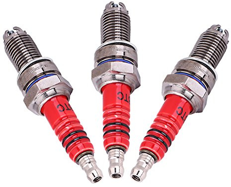 Zündkerze Racing, 3-Elektroden Performance, Motorrad, ATV, Quad, CG125, CG150, CF250, Tuning, Upgrade, High-Performance, Zubehör, Sport, Motor, Ersatzteil