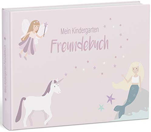 mintkind® Freundebuch Kindergarten Feenwelt, Freundschaftsbuch Mädchen und Jungen, Kita Ausfüllbuch mit Feen, Meine Freunde Buch, Geschenk zur Einschulung, Erinnerungsbuch Kinder