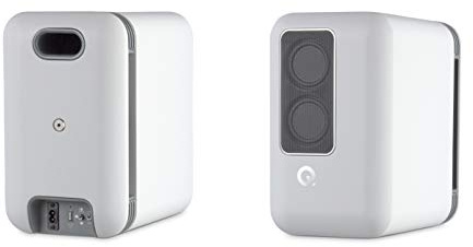 Q Acoustics Q Active 200 Bookshelf Speakers with Q Active Hub - Bluetooth Wireless HiFi Stereo Surround Sound System Pair For TV Home Cinema PC Computer Monitor Shelf Desktop (White)