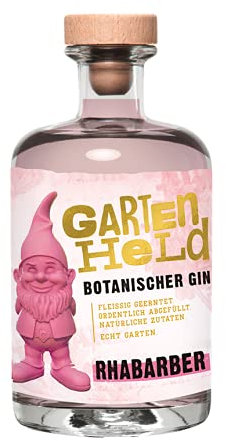 Gartenheld Rhabarber Botanischer Gin 37,5% Vol. 0,5 Liter