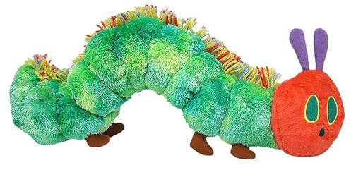 Mycket hungrig larv gosig leksak, den mycket hungriga larven gosig leksaksdocka, Caterpillar plyschleksak, babyfylld leksaksleksak, present till barnens dag för flickor och pojkar, 25 cm