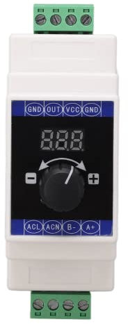 Générateur de Signal de Courant, Installation de Rail de Simulateur Analogique 4‑20mA DC 24V avec Affichage Numérique pour le Débogage de Panneau PLC, Test D'équipement
