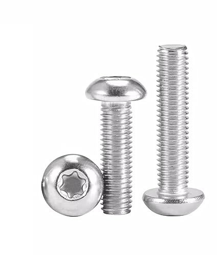 SYDARSYN Torx Linsenkopfschraube Innensechskant Maschinenschraube M3x10mm (100 Stück)