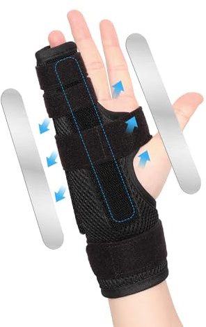 joingood Fingerschiene Kleiner Finger,Handgelenkschiene Kleine Und Ringfinger,4 Und 5 Fingerschienen Für Gebrochenen Finger,Sehnenscheidenentzündung,Passt für Linke&Rechte Hand(Masche,L/XL)