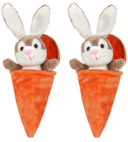 Meleager Hase Karotte Kuscheltier, Plüschspielzeug, Ostern hase Plüschtier, Plüschspielzeug Kinder, Kuscheltiere Mädchen, Geeignet zum Spielen, Geschenke und Umarmungen
