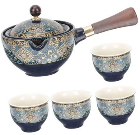 VINTORKY 1 Juego Menaje De Té Peso Para Grifo Mascota De Té Japonés Té De La Vendimia Tetera De Flores Tetera Marroqui Teteras Para Té Suelto Cerámica Anti-derrame Japón