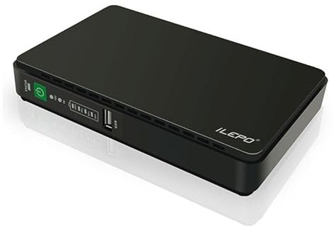 Batería Externa portátil de 8800 mAh y Mini PoE 432P SAI Sistema de alimentación ininterrumpida Inteligente 432P Blanco