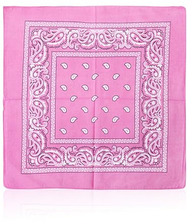 DAZZLUXE Bufanda Rosa Versátil para Motociclista y Vaquera, Tela Deportiva (55x55 cm)