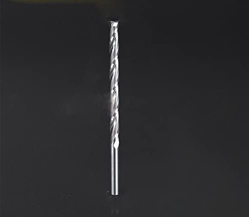 4mm Schaft Vollhartmetall 2 Flöte Spiralfräser Flachkopffräser CNC Fräser for MDF Massivholz Sperrholz Holzbearbeitung(Size:4 x 15 mm)