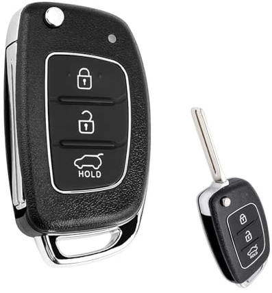 3 Tasten Gehäuse Fernbedienung, Gehäuse Fernbedienung für Hyundai ix35, Autoschlüssel Gehäuse Schlüssel, Auto Schlüssel Austausch Gehäuse Kompatibel für Hyundai i10, i20, i30, ix20, ix35