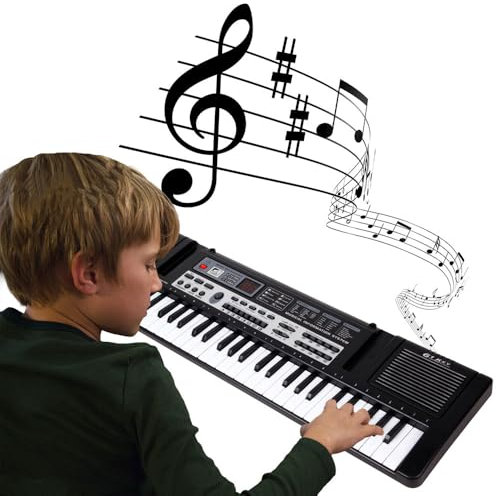 Blendra Piano Keyboard with Microphone,61 Keys Electronic Keyboards for Kids,Musical Educational Toys for Boys Girls Beginners,USB Cable
