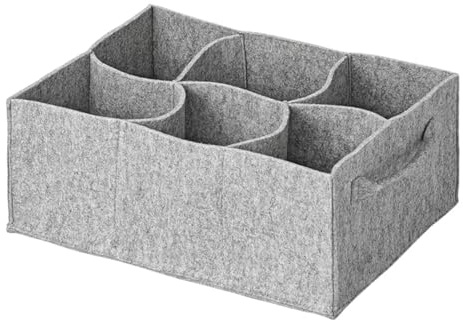 ProPlus 761475 Becherhalter 29x20,5x11,5 cm Tassenhalter Wohnmobil max. Ø10,5cm Tassen Halter mit Klettverschluss Farbe Grau aus Filz