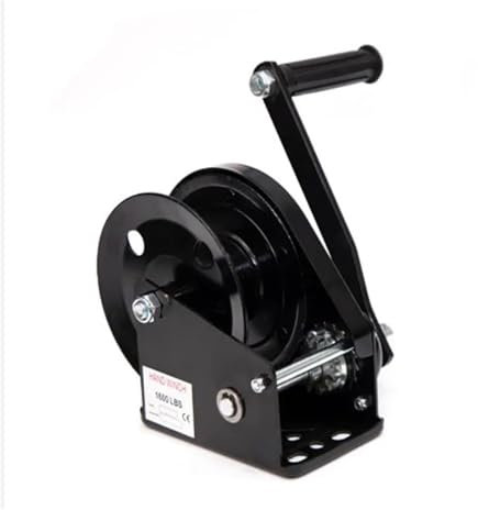 HACSYP Hand Winch,Boat Trailer Winch Heavy Duty Rope Crank, Manual Operated Hand Crank Winch for Trailer, Boat