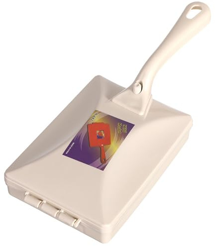 Krümelkehrer, 4 x 10 Zoll, Hand-Krümelbürste mit 2 Bürstenwalzen und Innenbehälter, ergonomischer PP-Krümelfänger, Reinigungskrümeler für Tisch, Bett, Sofa, Teppich, Teppichkehrer, Tisch-Krümelkehrer