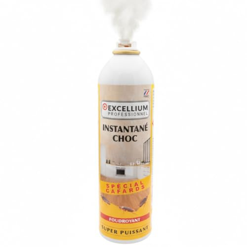 Fumigène Insecticide Anti-Cafards Choc 500ml EXCELLIUM PROFESSIONNEL | Anti-cafards et blattes · Diffusion fumigène automatique · Couvre 60 m² · Effet choc dès la 1re minute · Usage intérieur