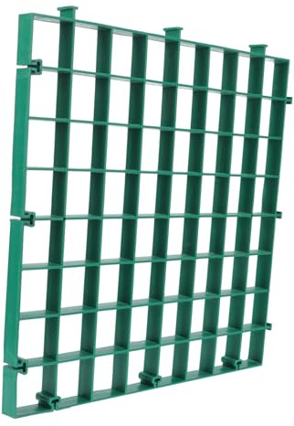 HIAKDOFT Rejilla de Protección para Árbol de Jardín Verde Plástico Resistente Fácil Instalación y Corte Adaptable Fosas de Varios Diámetros Reutilizable y Configurable para Áreas