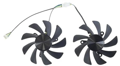 Ventilateur de Remplacement for Carte Graphique RTX 2060 (87 mm, CF9015H12D, 12 V, 4 Broches, 2 Billes), Compatible Lenovo ，RTX 2060 et RTX 2070.