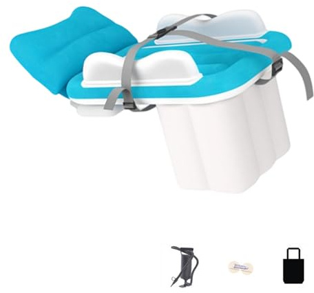 Elnwnnkc Colchón De Viaje Ligero para Bebés Flocado Reversible Diseño De Inflado Rápido para Avión Cama De Viaje Inflable Aire Libre para Bebé