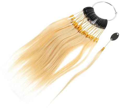 PRETYZOOM 30 Échantillons de Cheveux Humains pour Test Capillaire Professionnel, Mèches de Couleur Naturelles pour Salon de Coiffure, 30 Pièces pour Analyse Capillaire