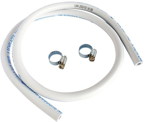 SOMATHERM FOR YOU, Flexible caoutchouc pour gaz Butane/Propane - Longueur 1 mètre - Durée de vie 5 ans - Inclus 2 colliers de serrage - Idéal pour raccordement à détendeur