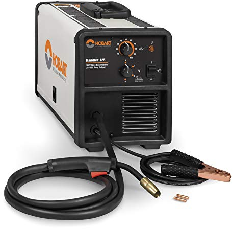 Hobart Handler 125 Flux-Core Wire Feed Welder, 25-130A, Welds 1/8 in Steel