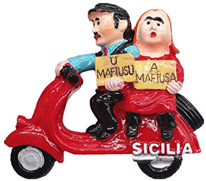 Sicilia Italia Calamita da frigorifero 3D Sicilia Regalo Regalo Casa Cucina Decorazione Magnetica Adesivo,Collezione Calamita Frigorifero