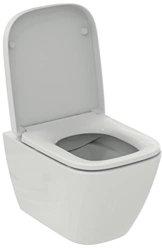 Ideal Standard I.Life S RimLs+ Special Little Space Hanging Toilet Bowl with Length 60 cm Lid and Brake White T500101