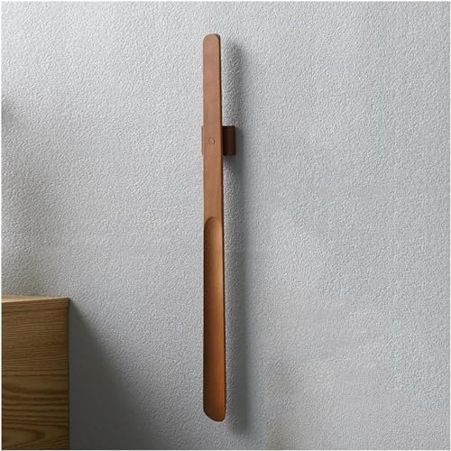 GUOQDAMI Ergonomique Chausse-Pied à Manche Long de 55CM, Chausse-Pied en Bois Portable, cuillère à Chaussure Murale magnétique, Outil d'aide à la Chaussure Confortable