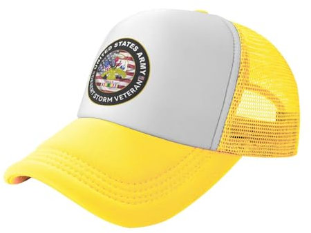 Oudrspo Army Desert Storm Retired Trucker Hats: Stilvoller Schutz für jedes Abenteuer Schwarz