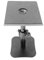 Coppia di supporti per altoparlanti da tavolo, supporto per altoparlanti per monitor, set di 2, vassoio in metallo da 17 x 20 cm, base piatta, compatibile con qualsiasi scrivania, ideale per monitor