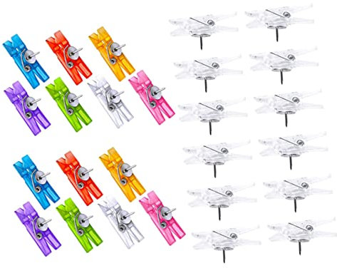 DIYEAH Boxen Mit Haushalts-fotoclips Praktische Reißzweckenclips Aus Bildklammern Für Fotos Notizen Und Karten Multifunktional Für Zuhause Und Büro Langlebig Und Stabil