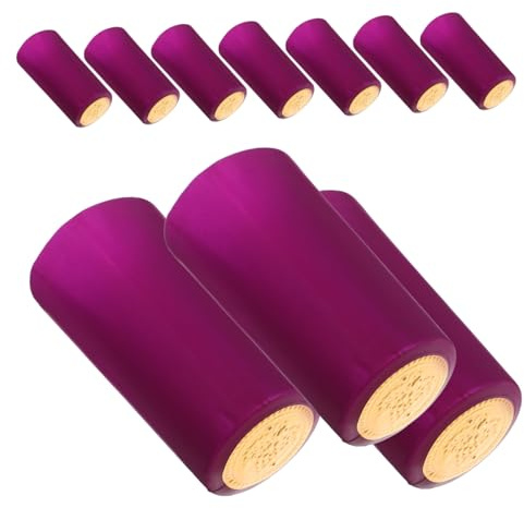 ABOOFAN 100pièces Capsules De Vin PVC Thermorétractables Film pour Bouteilles De Vin Bouchons Rétractables pour Bouteilles De Rouge