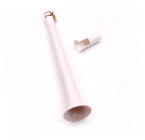 Abaodam Kleines Saxophon 8-loch Weiß aus Kunststoff Tragbares Kleiner Saxophon Handgefertigt Taschensaxophon für Unterwegs und Musikliebhaber