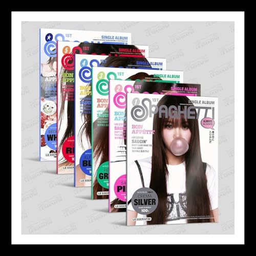 (Random.) LE SSERAFIM [SPAGHETTI] 1st Single Album COMPACT Ver. Photo Book+2 Card+GIFT