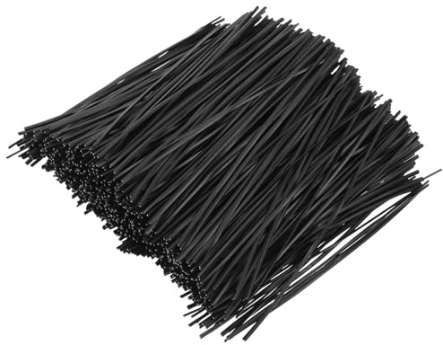 Generico Fascette Intrecciate per Piante da Giardino 1000 Pezzi Legacci Flessibili in Filo di Ferro Zincato 12 CM Strumento di Fissaggio per Rami e Cavi per Giardinaggio e