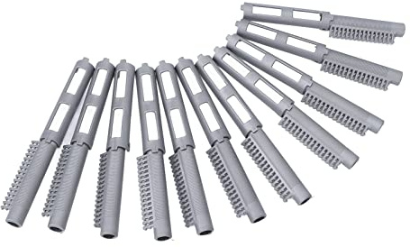 Xiuganpo Hair Wave Rods Prevent Stuck Hair Curling Roller Ideal Beautiful Curly Hairstyle 12pcs for Family and Friends (Grey)