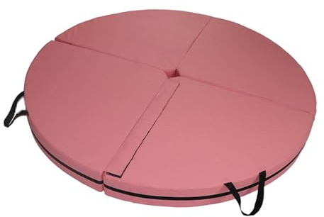 Oshhni Faltbare Pole-Dance-Matte, Tanzboden-Kissen, Fallschutzmatte für Outdoor-Pilates, Rose Rot