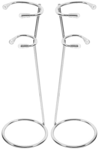 BESTOYARD Soporte Piezas 2 de Acero de Mano Batidor para Inoxidable Base Estable y Diseño Moderno para Organizar Espumador en Leche Cocina